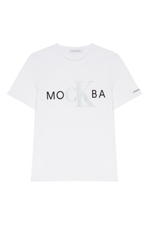 Белая футболка «Москва» Calvin Klein Kids