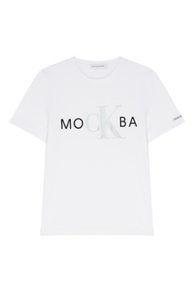 Белая футболка «Москва» Calvin Klein Kids