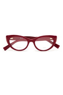Бордовая оправа из пластика Max Mara