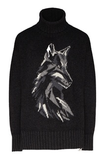 Темно-серый свитер с рисунком Yana Dress