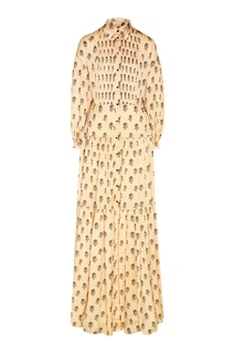Шелковое платье с цветочным принтом Yana Dress
