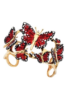 Золотой браслет с бабочками Monarch Butterfly Roberto Bravo