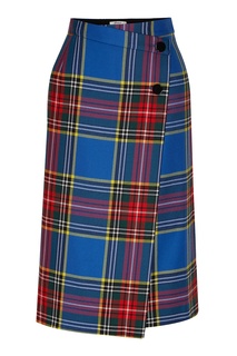 Клетчатая юбка с запахом Bonpoint
