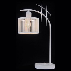 Настольная лампа декоративная AMSTERDAM 81053-1T SATIN WHITE Natali Kovaltseva