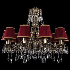 Подвесная люстра 1771/10/220/A/GB/SH8B Bohemia Ivele Crystal