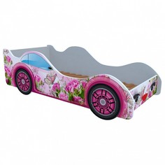 Кровать-машина Бабочка в розах M015 Кровати машины