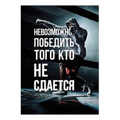Картина (50х70 см) Невозможно победить HE-102-170 Ekoramka