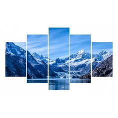 Набор из 5 картин (150х90 см) Горы зима HE-107-231 Ekoramka