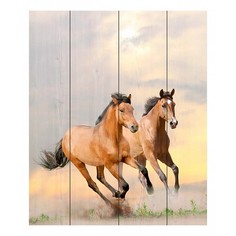 Картина (60х90 см) Два коня DE-104-556 Ekoramka