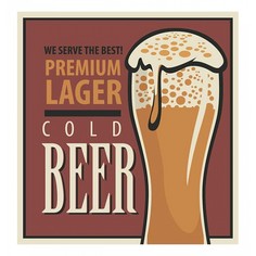 Картина (30х40 см) Cold beer HE-101-429 Ekoramka