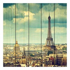 Картина (60х60 см) Париж винтаж DE-104-183 Ekoramka
