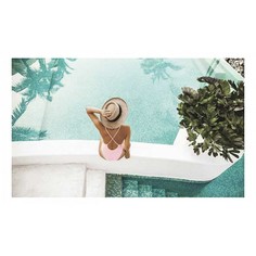 Картина (50х30 см) Девушка у бассейна SE-102-246 Ekoramka