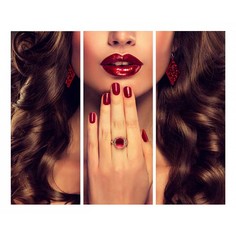 Набор из 3 картин (60х50 см) Рука и губы ME-109-109 Ekoramka