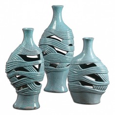 Ваза настольная Набор из 3 ваз настольных Glesig 19692 Uttermost