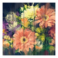 Картина (60х60 см) Герберы краски DE-104-163 Ekoramka