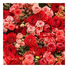 Картина (30х30 см) Красные розы HE-101-456 Ekoramka