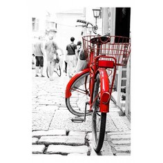 Картина (40х60 см) Красный велосипед HE-101-641 Ekoramka