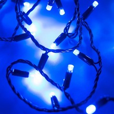 Гирлянда нить [10 м] String ARD-STRING-CLASSIC-10000-BLACK-100LED-FLASH BLUE (230V, 7W) Arlight