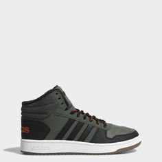 Высокие кеды Hoops 2.0 Mid adidas Essentials