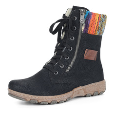 Ботинки Высокие черные ботинки на шерсти Rieker