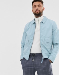 Выбеленная синяя куртка Харрингтон ASOS DESIGN - Синий