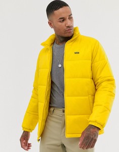 Желтая дутая куртка с логотипом Vans - Желтый