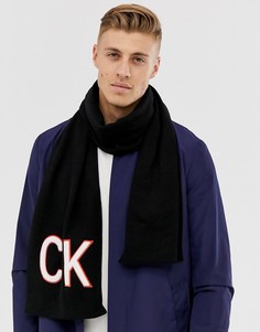 Махровый шарф Calvin Klein - Черный