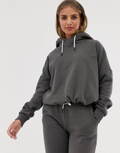 Худи от комплекта укороченного кроя Superdry - Elite - Серый