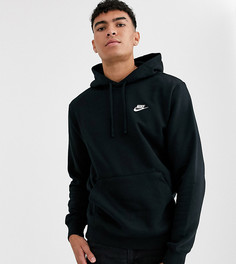 Черный худи с логотипом-галочкой Nike Tall - Черный