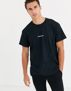 Черная футболка с надписью no drama New Look - Черный