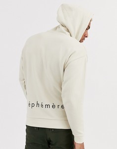 Бежевое oversize-худи с принтом ASOS DESIGN - Бежевый