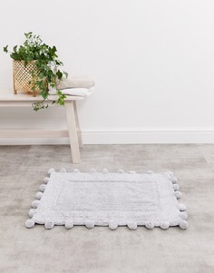 Серый коврик для ванной с помпонами ASOS SUPPLY - Мульти