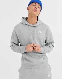 Худи серого цвета Nike - Club - Серый