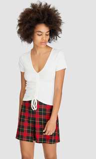 Топ из трикотажа в рубчик Stradivarius