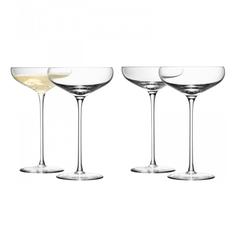Наборы бокалов для шампанского LSA Набор из 4 бокалов-креманок Wine 300 мл