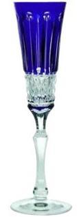 Бокалы для игристых вин Ajka Crystal St. Louis Cobalt blue фужер для шампанского 120 мл