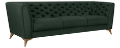 Диван тканевый прямой Честер 248 см Fulton изумрудный (Искусственная замша) Home Me