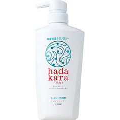 Гель для душа Lion Hadakara с ароматом дорогого мыла, флакон-дозатор 500 мл