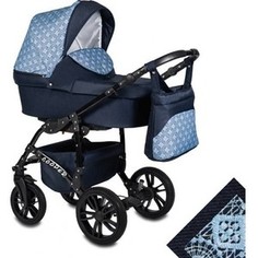 Коляска 2 в 1 Alis COOPER Co 02 (т.синий-т.синий узор)