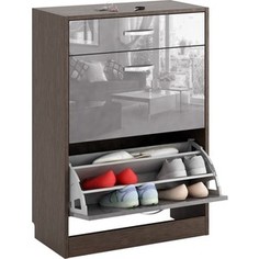 Обувница Мастер Дженни-2 глянец (венге - серый) МСТ-ОДД-02-ВГ-ГЛ Master