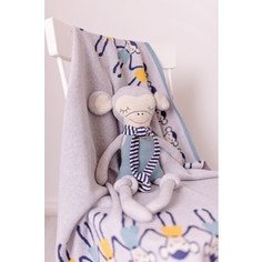 Одеяло Bizzi Growin Cheeky Monkey 75*100 вязанное BG019