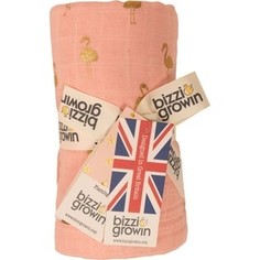 Одеяло Bizzi Growin Gold Flamingo муслин 3 слоя 110*130 BG610