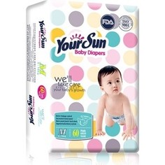 Подгузники YourSun M (5-10кг) 60 шт 6921603-285127