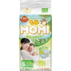 Подгузники Momi S ( 4-8 кг) 82 шт 4573726-789123