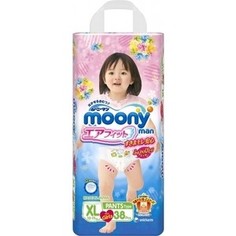 Трусики для девочек Moony MAN XL (12-22 кг) 38 шт 4903111-184712
