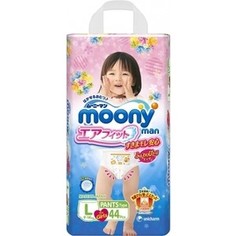 Трусики для девочек Moony MAN L (9-14 кг) 44 шт 4903111-184521