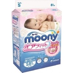 Подгузники Moony S (4-8 кг) 81 шт 4903111-243822