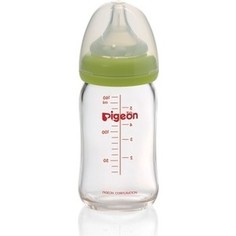 Бутылочка для кормления Pigeon Перистальтик Плюс с широким горлом 160 мл (стекло) 4902508-003520