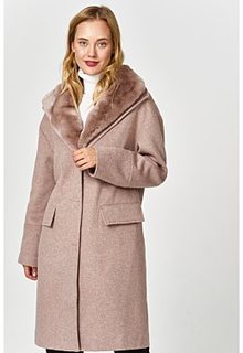 Пальто с отделкой мехом кролика Acasta
