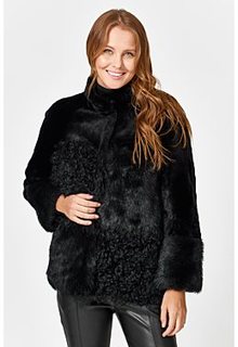 Короткая шуба из овчины Virtuale Fur Collection